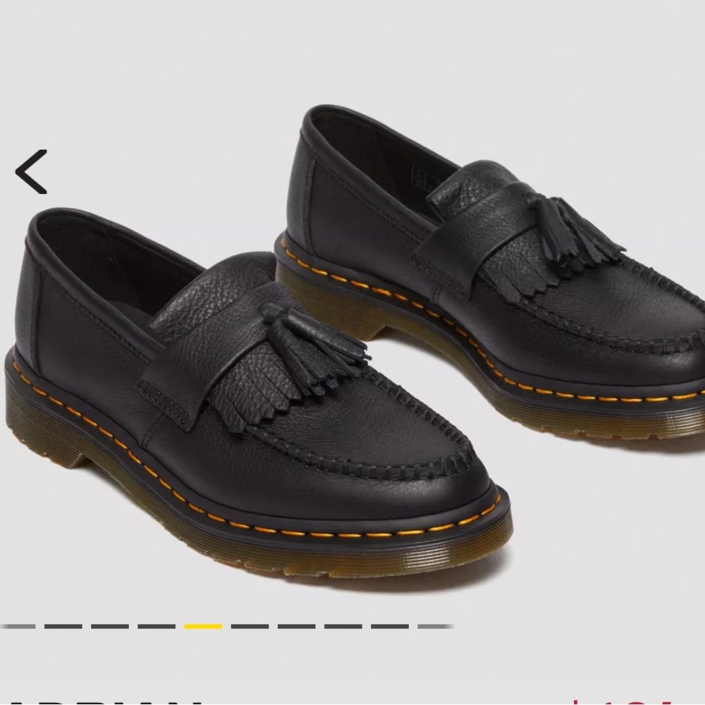 Dr. Marten / Doc Marten ADRIAN WOMEN'S VIRGINIA LEATHER TASSEL LOAFERS US7